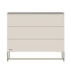 Kidsmill Intense II Babykamer Oatmeal / Patinated Brass | Ledikant 60 x 120 cm + Commode