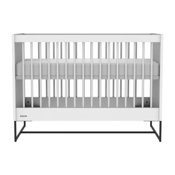 Kidsmill Intense II Babykamer Wit / Zwart | Ledikant 60 x 120 cm + Commode 3L