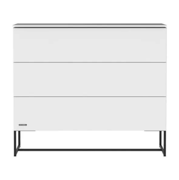 Kidsmill Intense II Babykamer Wit / Zwart | Ledikant 60 x 120 cm + Commode 3L