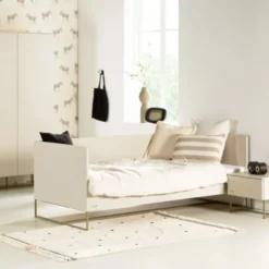Kidsmill Intense II Bed 90 x 200 - Oatmeal / Patinated Brass