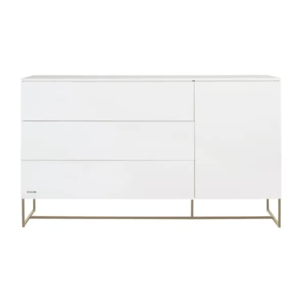Kidsmill Intense II Commode XL - Wit / Patinated Brass