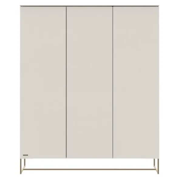 Kidsmill Intense II Kast 3-Deurs - Oatmeal / Patinated Brass