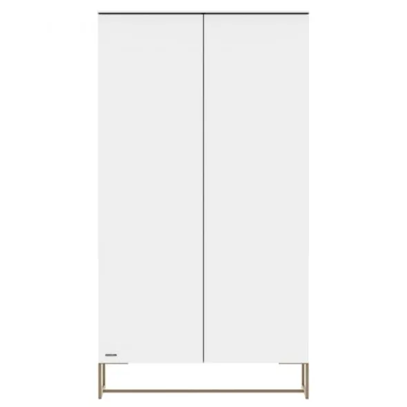 Kidsmill Intense II Kast 2-Deurs - Wit / Patinated Brass