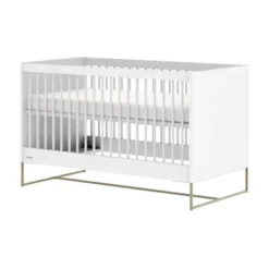 Kidsmill Intense II Ledikant 70 x 140 - Wit / Patinated Brass