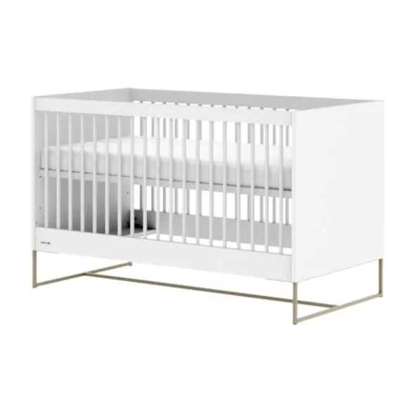Kidsmill Intense II Ledikant 70 x 140 - Wit / Patinated Brass