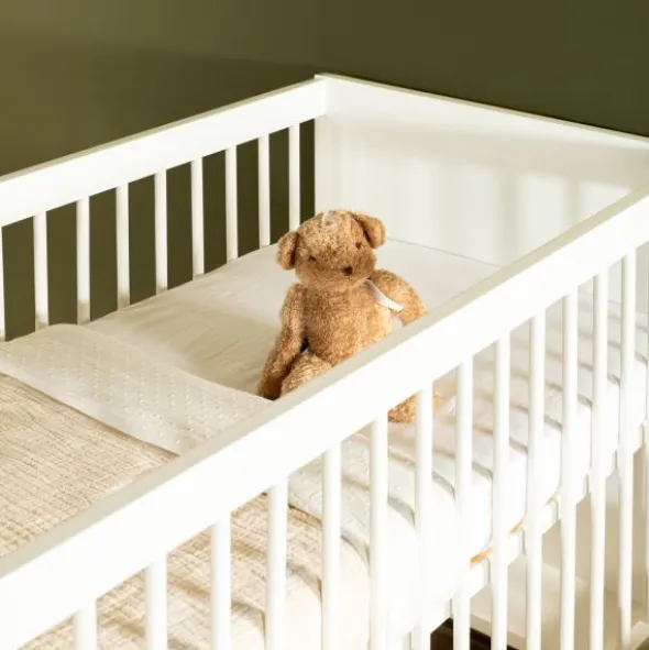 Kidsmill Intense II Ledikant 70 x 140 - Wit / Patinated Brass