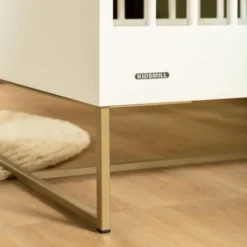Kidsmill Intense II Ledikant 60 x 120 - Wit / Patinated Brass