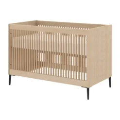 Kidsmill Levi Babykamer Incl. Ronde Potenset Eiken | Ledikant 60 x 120 cm + Commode