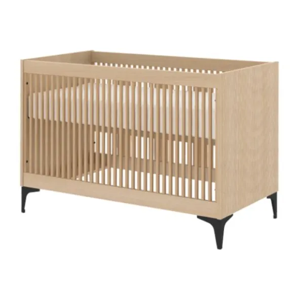 Kidsmill Levi Babykamer Incl. Rechte Potenset Naturel Eiken | Ledikant 60 x 120 cm + Commode
