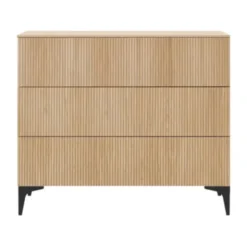 Kidsmill Levi Babykamer Incl. Rechte Potenset Naturel Eiken | Ledikant 60 x 120 cm + Commode