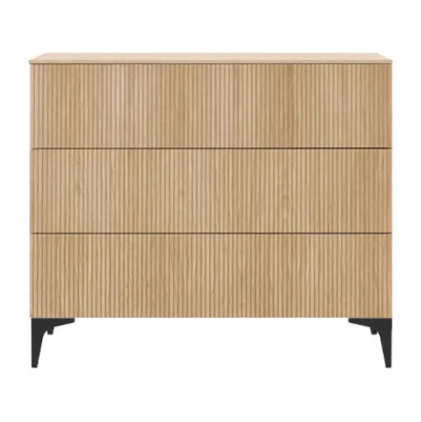 Kidsmill Levi Babykamer Incl. Rechte Potenset Naturel Eiken | Ledikant 60 x 120 cm + Commode