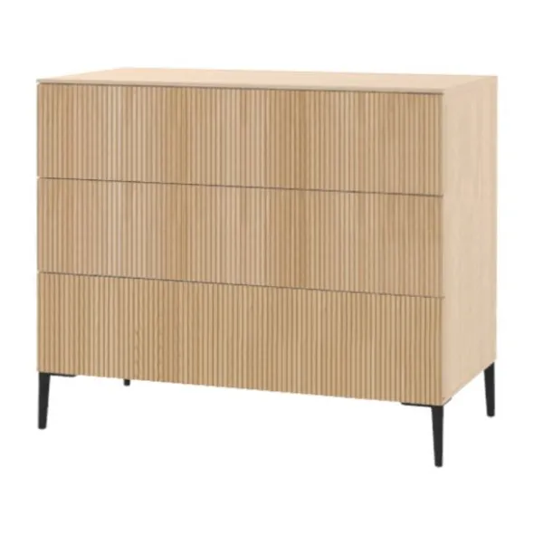 Kidsmill Levi Commode - Incl. Ronde Potenset - Eiken