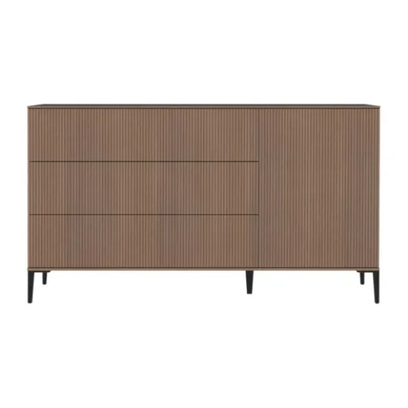 Kidsmill Levi Commode XL - Ronde Poot - Walnoot