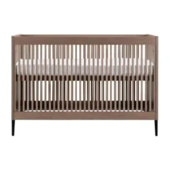 Kidsmill Levi Ledikant 60x120 cm - Ronde Poot - Walnoot