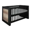 Kidsmill Long Island Babybed Zwart / Oldwood 70 x 140 cm