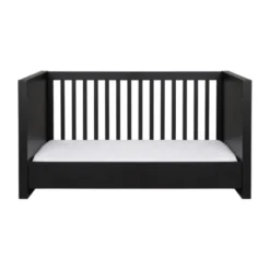 Kidsmill Long Island Babybed Zwart / Oldwood 70 x 140 cm