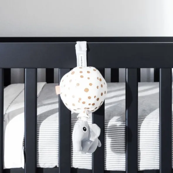 Kidsmill Long Island Babybed Zwart / Oldwood 70 x 140 cm