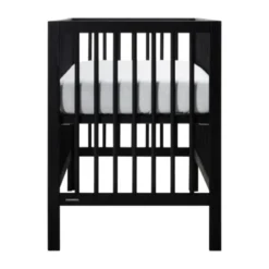 Kidsmill Pure Wood Ledikant Zwart Geborsteld 60 x 120 Cm