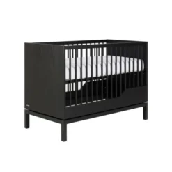 Kidsmill Savi Babybed 70 x 140 cm Met Juniorzijde - Zwart Eiken