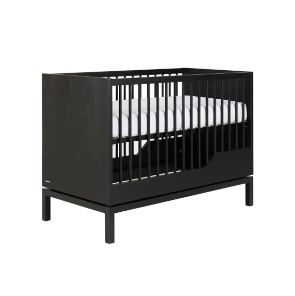 Kidsmill Savi Babybed 70 x 140 cm Met Juniorzijde - Zwart Eiken