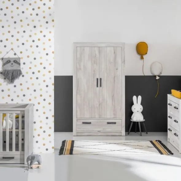 Kidsmill Sem Nautic Babykamer Grijs | Bed 60 x 120 cm + Commode