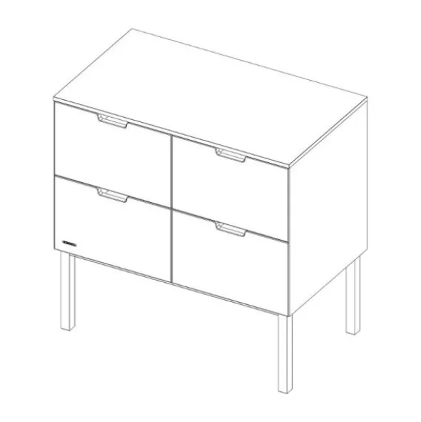 Kidsmill Sepp Commode Wit / Beuken