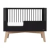 Kidsmill Sixties Babybed Zwart Mat / Naturel 60 x 120 cm
