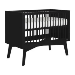 Kidsmill Sixties Babybed Zwart Mat 60 x 120 cm