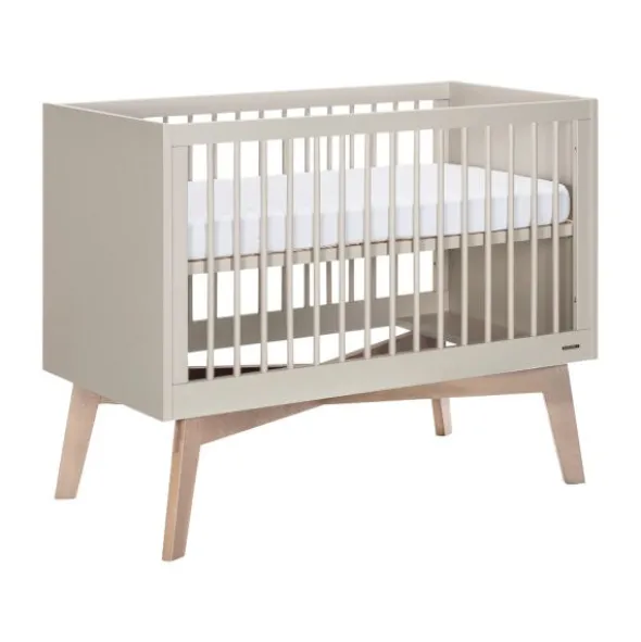 Kidsmill Sixties Babykamer Oatmeal / Eiken | Ledikant 60 x 120 cm + Commode