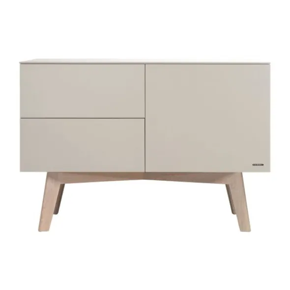 Kidsmill Sixties Babykamer Oatmeal / Eiken | Ledikant 60 x 120 cm + Commode