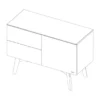 Kidsmill Sixties Commode Wit Mat / Naturel