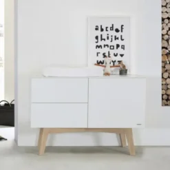 Kidsmill Sixties Commode Wit Mat / Naturel