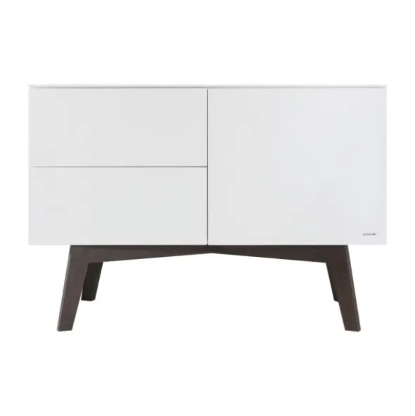 Kidsmill Sixties Commode Wit Mat / Walnoot