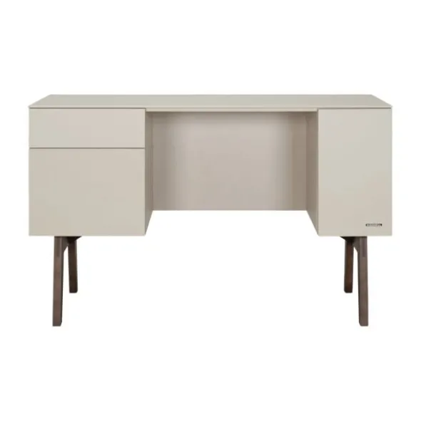 Kidsmill Sixties Kinderkamer Oatmeal / Walnoot | Bed 90 x 200 cm + Bureau