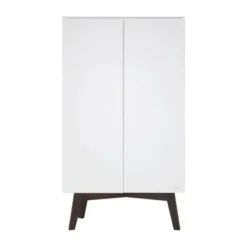 Kidsmill Sixties Kinderkamer Wit Mat / Walnoot | Bed 90 x 200 cm + Kast 2-Deurs