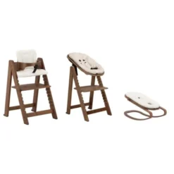 Kidsmill Up! Kinderstoel Walnoot - Complete Set - 0 Mnd+ / 6 Mnd+