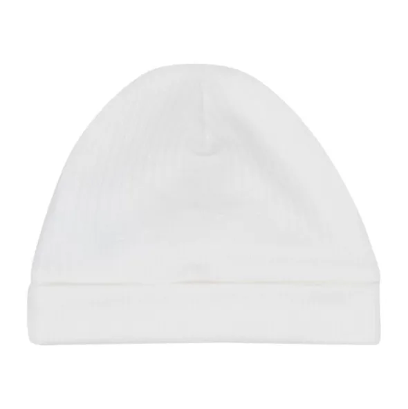 Klein Baby Mutsje Rib - maat 50/56 - Natural White