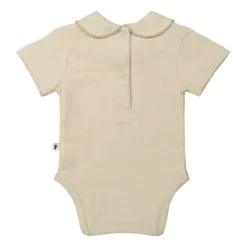 Klein Baby Oxford Tan Romper Korte Mouw - Mt. 50 - Beige