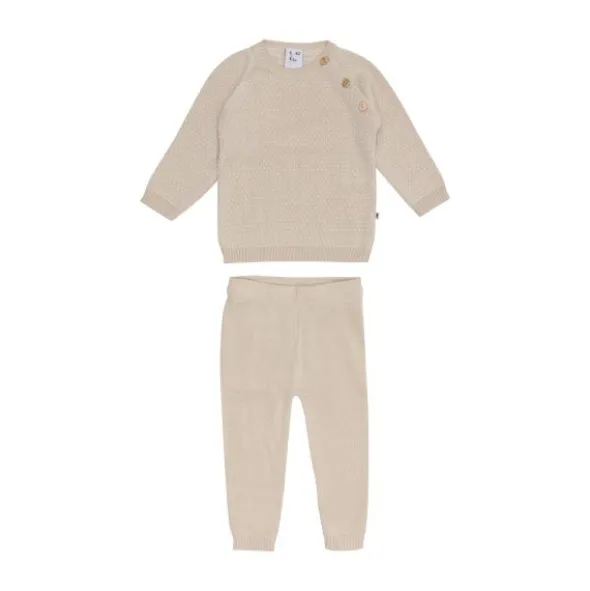 Klein Baby Pakje – Knitted - Mt 50 – Beige Sand