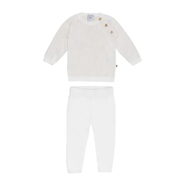 Klein Baby Pakje – Knitted - Mt 50 – Natural White