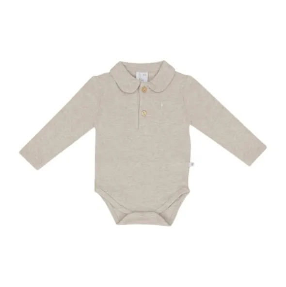 Klein Baby Polo Romper - Mt. 50 - Beige Melange