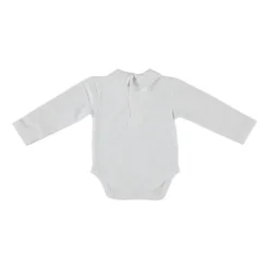 Klein Baby Romper Met Kraag - Lange Mouw - Mt. 50 - Off White