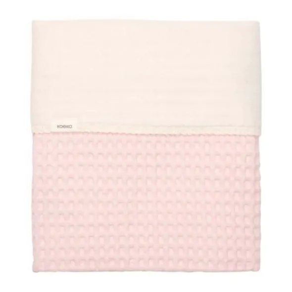 Koeka Amsterdam Wafel Ledikantdeken - Maat 100 x 150 - Cotton Fleece - Candy