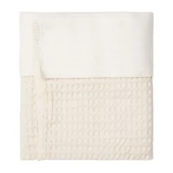 Koeka Amsterdam Wafel Ledikantdeken - Cotton Fleece - Natural