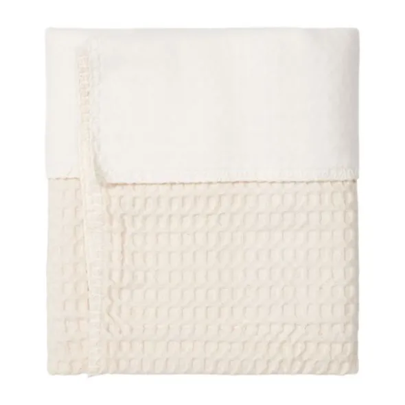 Koeka Amsterdam Wafel Ledikantdeken - Cotton Fleece - Natural