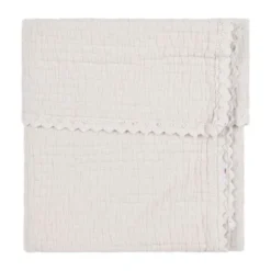 Koeka Elba Wiegdeken Lace - 75 x 100 cm - Stone
