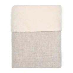 Koeka Ledikantdeken Teddy - Rivoli - Stone - 100x150 cm