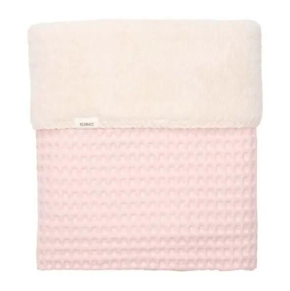 Koeka Oslo Ledikantdeken - Maat 100 x 150 - Wafel/Teddy - Candy