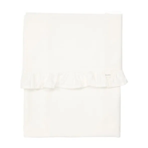 Koeka Ruffle Ledikantlaken Warm White 110 x 140 cm