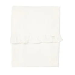 Koeka Ruffle Wieglaken Warm White 80 x 100 cm